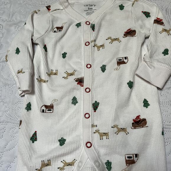 Carter's Thermal Footie Sleeper Size 6m - Picture 3 of 5